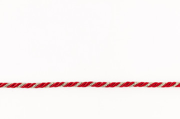 Rot-goldenes Geschenkband