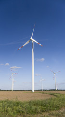Fototapeta premium windräder in landschaft