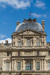 Fototapeta na wymiar PARIS - JUNE 7: Louvre building on June 7, 2012 in Louvre Museum