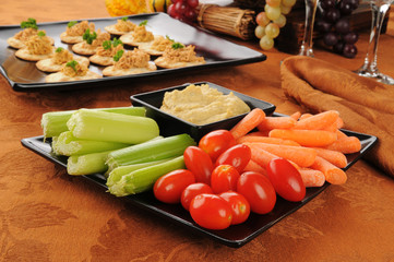 Vegetable snack plate