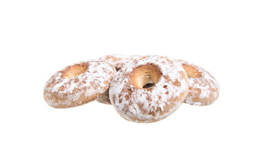 sweet cookies isolated on a white background