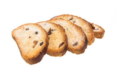 cookies on white background