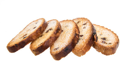 cookies on white background