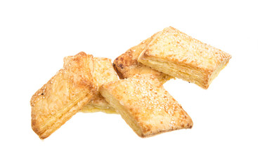 sweet cookies isolated on a white background