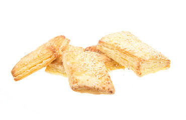 sweet cookies isolated on a white background