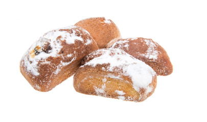 sweet cookies isolated on a white background