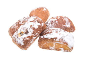 sweet cookies isolated on a white background