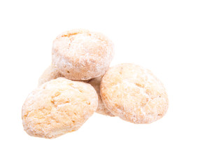 sweet cookies isolated on a white background