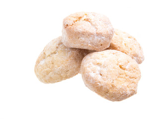 sweet cookies isolated on a white background