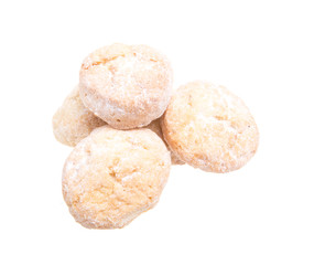 sweet cookies isolated on a white background