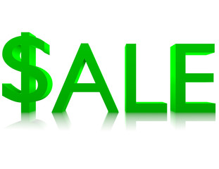 3d Render of the Word Sale