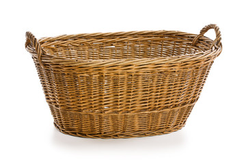 empty wicker basket