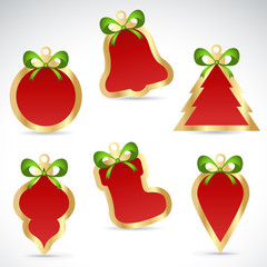 Christmas sale stickers and tags for discounts