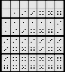 3d Render of a set of Dominoes