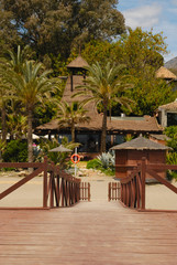 Obraz na płótnie Canvas Beach Resort w Marbella, Hiszpania.