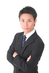 腕組みするビジネスマン