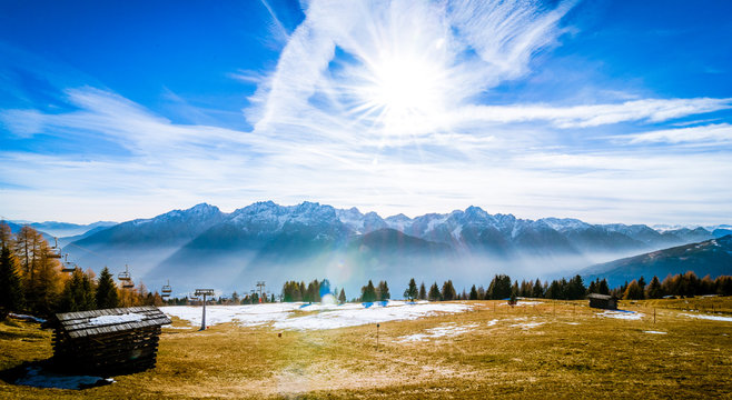 Erster Schnee im Herbst