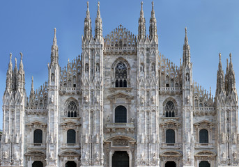 Fototapeta premium Facciata del Duomo di Milano