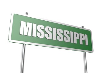 Mississippi sign board
