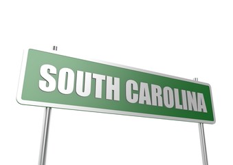 South Carolina sign board