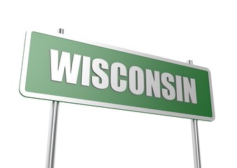 Wisconsin sign board