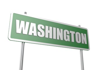 Washington sign board