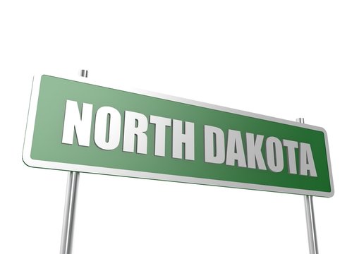 North Dakota sign board