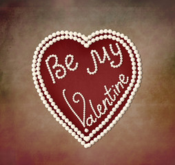 Valentine's day greeting card template