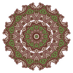 Vector round decorative design element