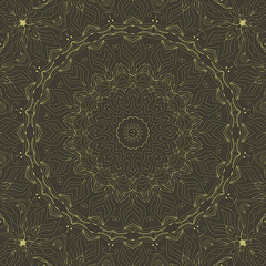 Ornamental round lace pattern