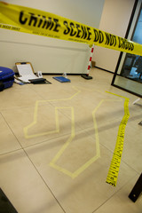 Obraz premium crime scene