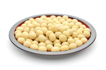 大豆　和食器　白バック