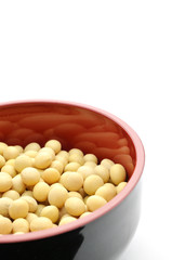 大豆　和食器　白バック