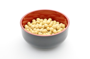 大豆　和食器　白バック