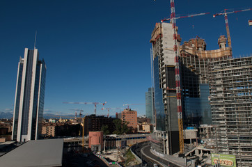 building skyline in Milano