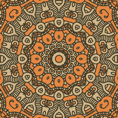 Vector round decorative design element