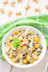 pasta with roasted pumpkin