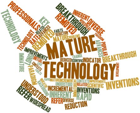 Word cloud for Mature technology