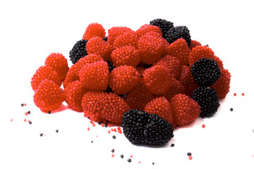 berry on the white background