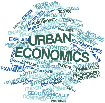 Word cloud for Urban economics