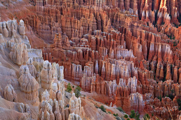 Great spires carved away by erosion in Bryce Canyon National Par