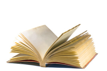 open book isolated on a white background