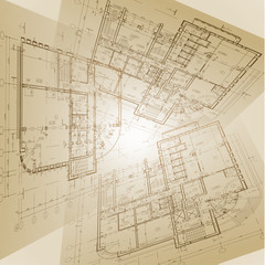 Architectural background. Part of architectural project