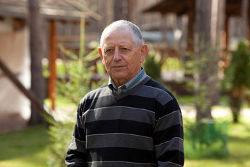 Portrait of a happy senior man