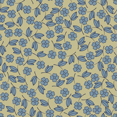 Floral texture. Small flowers. Seamless background