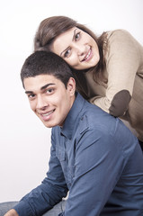 Fototapeta premium young couple smiling