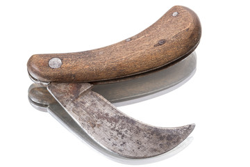 Old garden knife