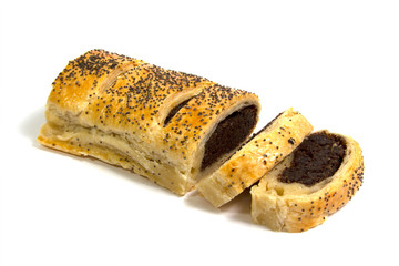 Sweet poppy roll homemade