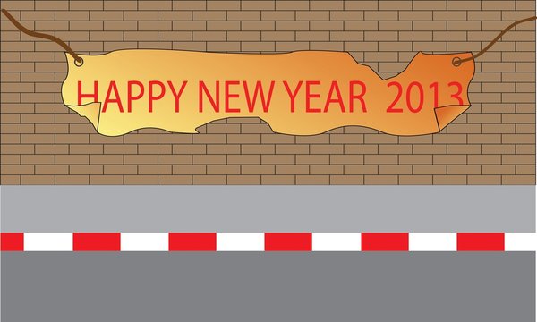 wall happy new year