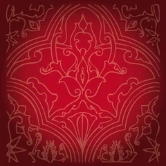 rotes ornament, wallpaper © Trueffelpix